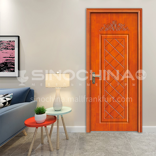 Chinese classical oak solid wood door Saudi style interior room bedroom door living room door design 82